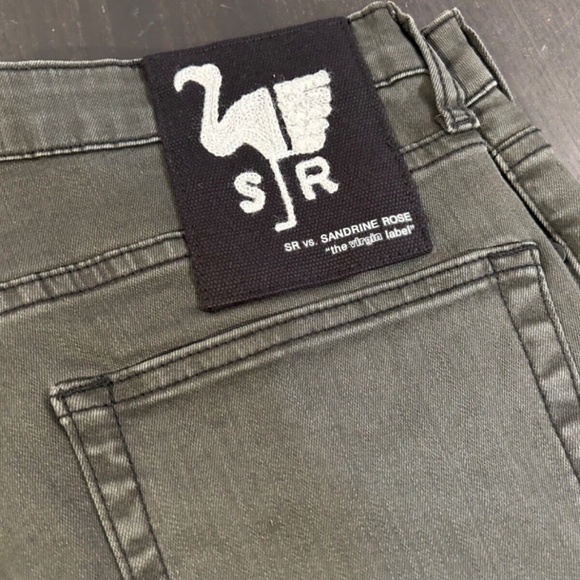 Sandrine Rose x Free People Super Flare Denim Jeans Charbon Size 29 - Picture 10 of 15